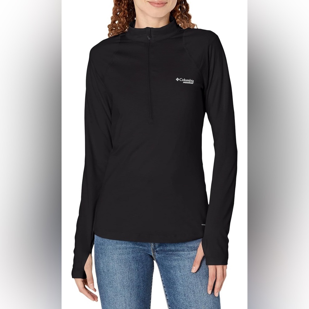 Columbia Half Zip Mesh Trail Running Pullover Size M